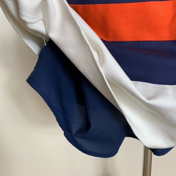 Kate Spade Sawyer Dress Blue Orange Sleeveless 2 - Picture 7 of 8